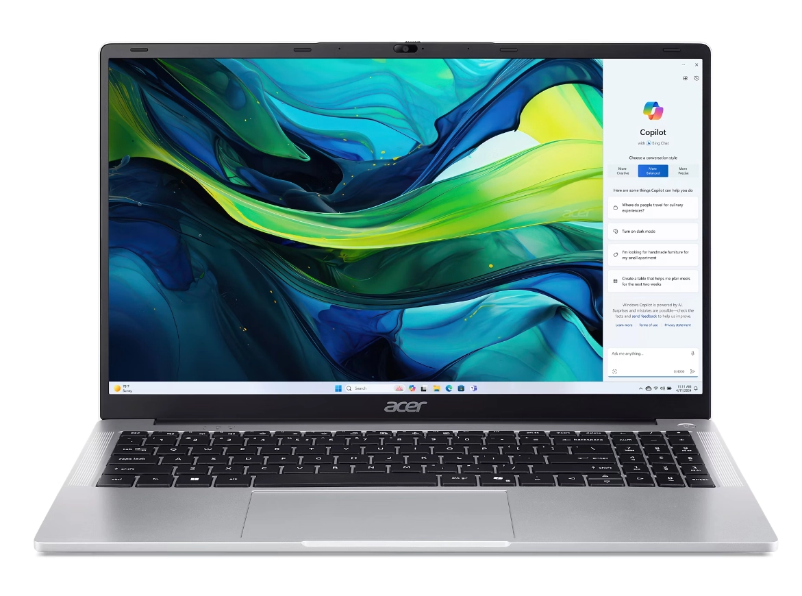 Acer Aspire AL15-32P 15,6" Celeron N4500 8GB RAM 256GB Dysk SSD Srebrny miniaturka