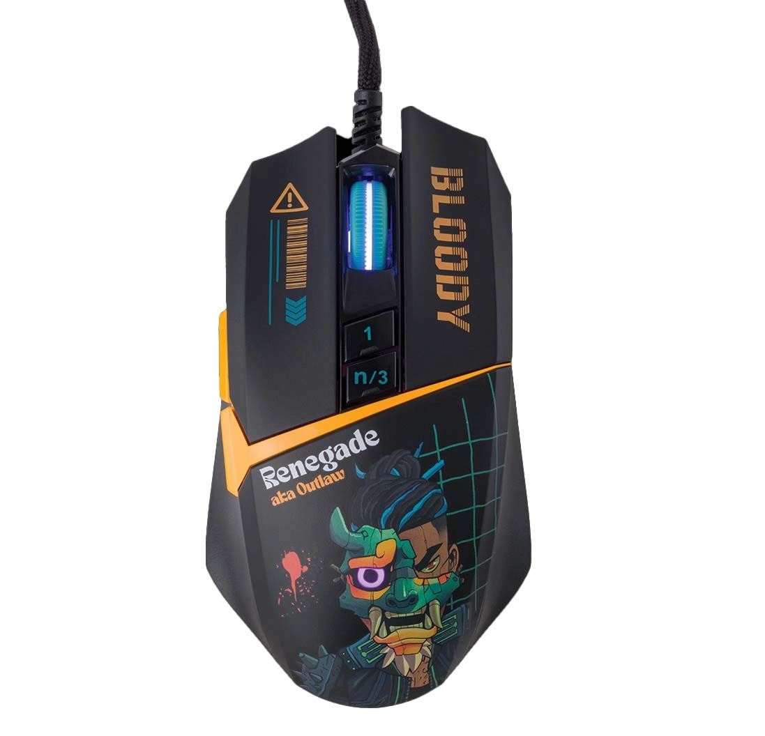 Myszka gamingowa A4tech Bloody W63 Max RENEGADE Czarny