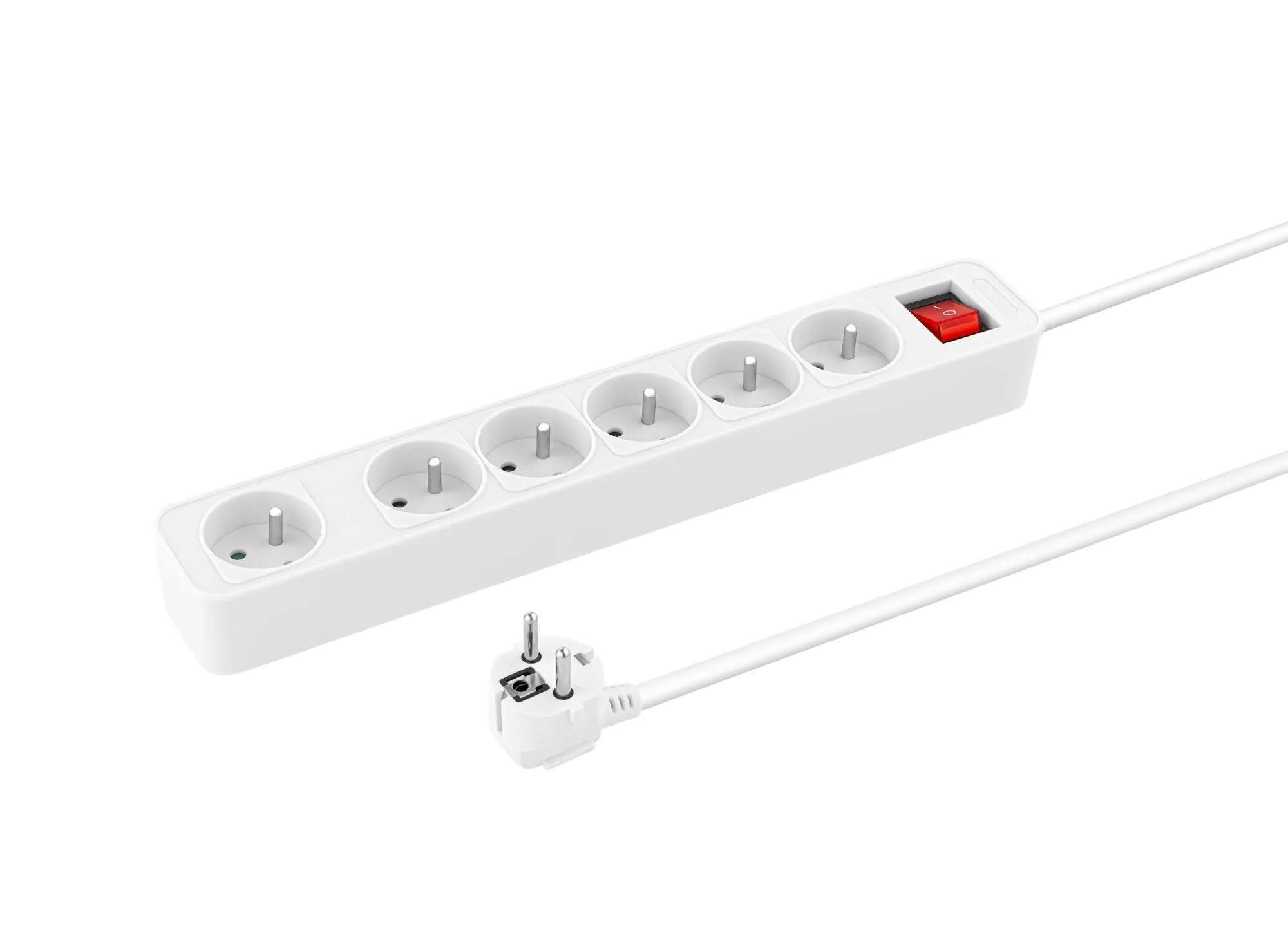 Przedłużacz Reinston EPRZ026 6 gniazd 5m Biały