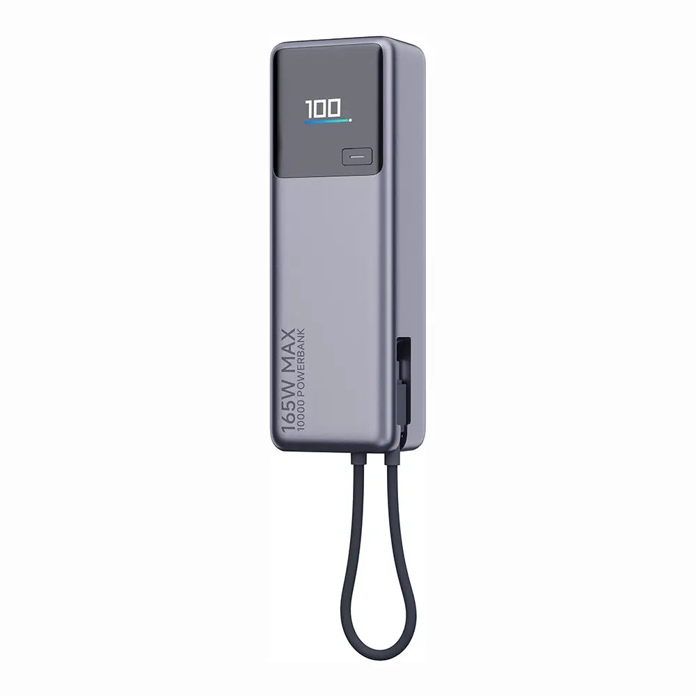 Powerbank Xiaomi PB1165MI 10000mAh 165W Wbudowany kabel USB-C Szary