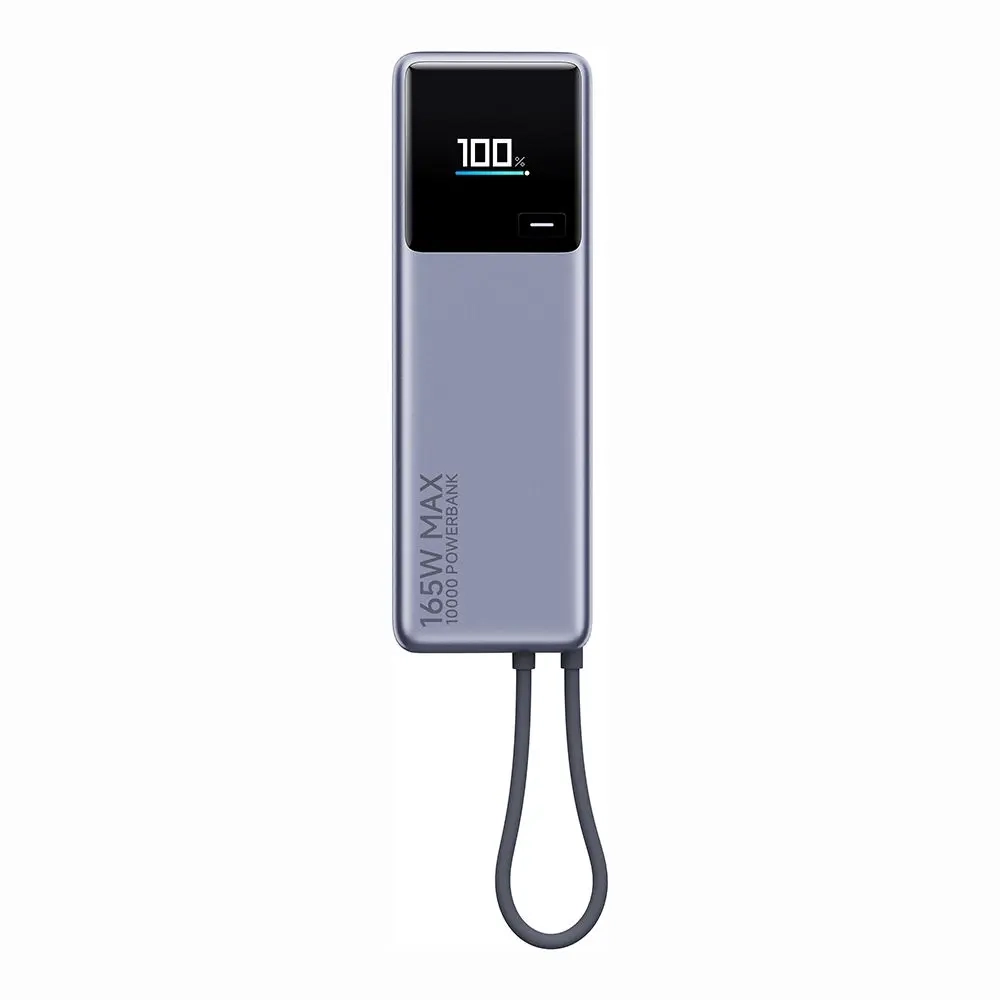 Powerbank Xiaomi PB1165MI 10000mAh 165W Wbudowany kabel USB-C Szary