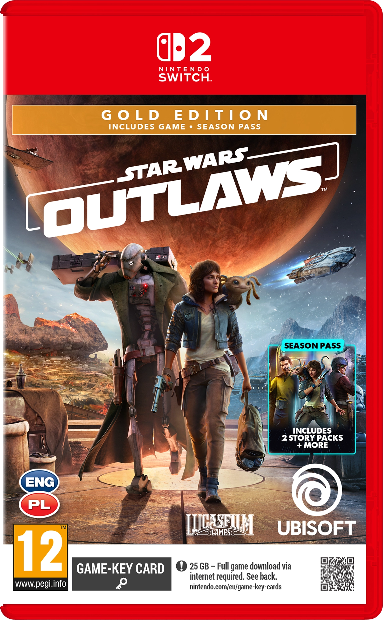 Star Wars Outlaws Edycja Gold Gra na Nintendo Switch 2