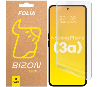 Folia ochronna Bizon matowa Film Sun do Nothing Phone 3a 2 sztuki