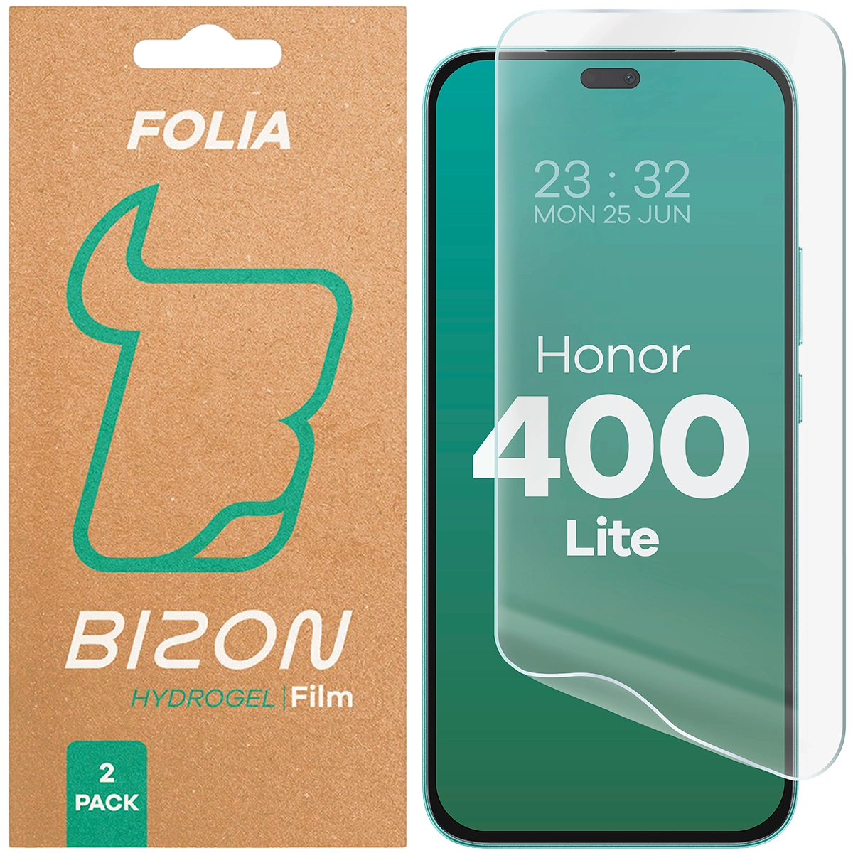 Folia hydrożelowa Bizon na ekran Hydrogel Front do Honor 400 Lite 5G 2 sztuki
