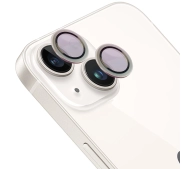 Bizon na aparat z aplikatorem Snap Lens do iPhone 14/14 Plus srebrna ramka