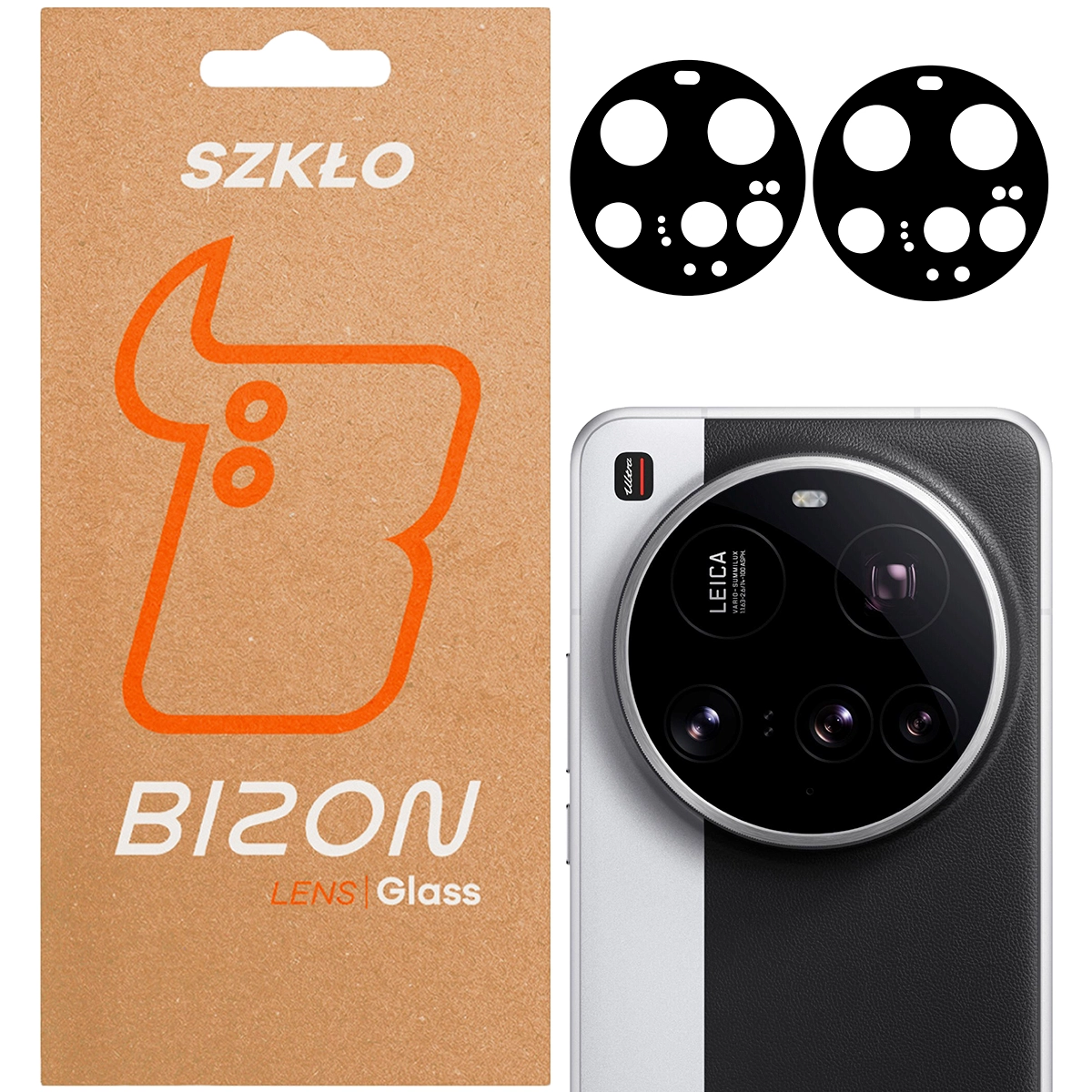 Szkło ochronne Bizon na aparat Silk Lens do Xiaomi 15 Ultra 2 sztuki