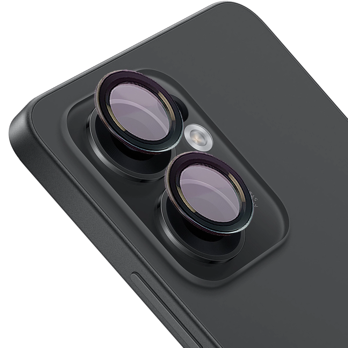 Szkło hartowane Bizon na aparat z aplikatorem Snap Lens do Oppo Reno13 F/FS czarna ramka