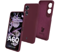 Bizon Silikonowe Soft do Oppo A60 4G Ciemnofioletowy