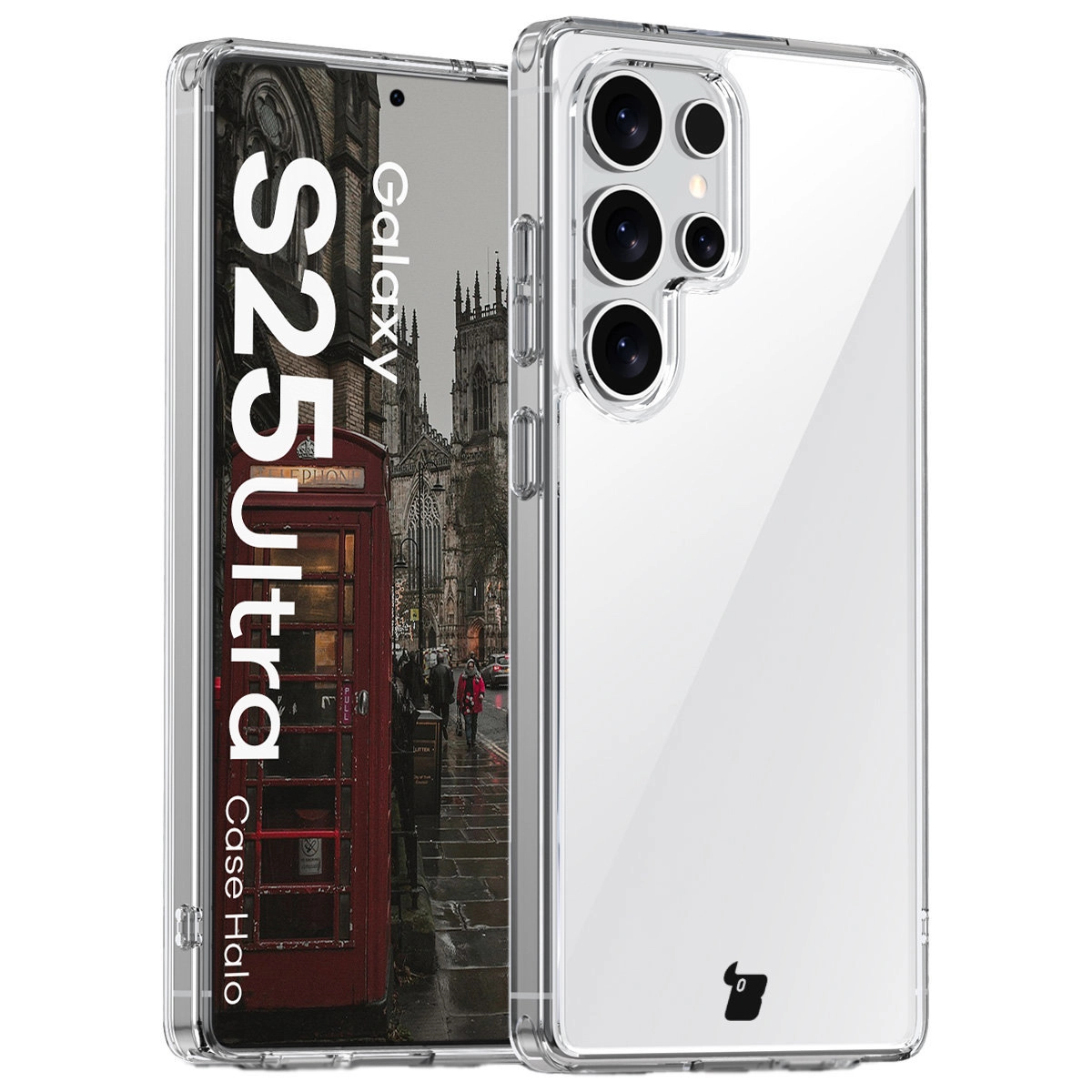 Etui Bizon Halo do Samsung Galaxy S25 Ultra Przezroczysty