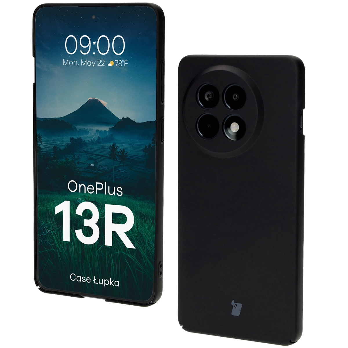 Etui Bizon Łupka do OnePlus 13R Czarny
