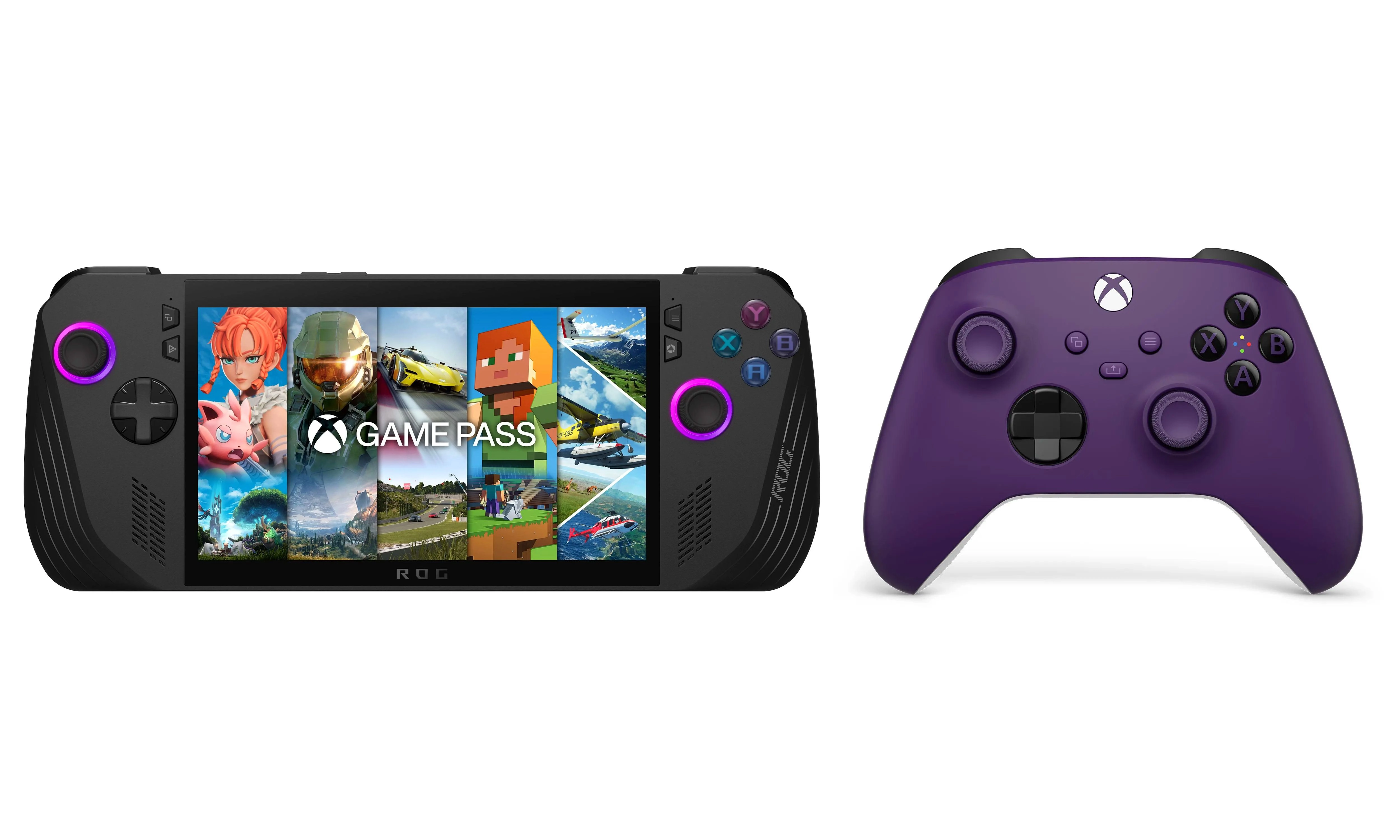 Konsola ASUS ROG Ally X RC72LA-NH007W AMD Ryzen Z1 Extreme 7” FHD IPS Win11 Home GP Ultimate 3 m-ce + Pad Xbox Astral Purple