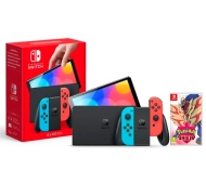 Nintendo Switch OLED Czerwono-niebieski + Pokemon Shield