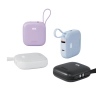 Powerbank Bazic Fusion 10000mAh PD 20W Wbudowany kabel USB-C/Lightning Czarny