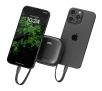 Powerbank Bazic Fusion 10000mAh PD 20W Wbudowany kabel USB-C/Lightning Czarny