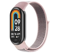 Beline do Mi Band 9/8 NylonLoop Różowy
