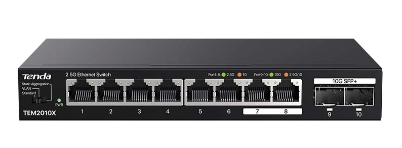 Switch Tenda TEM2010X Czarny