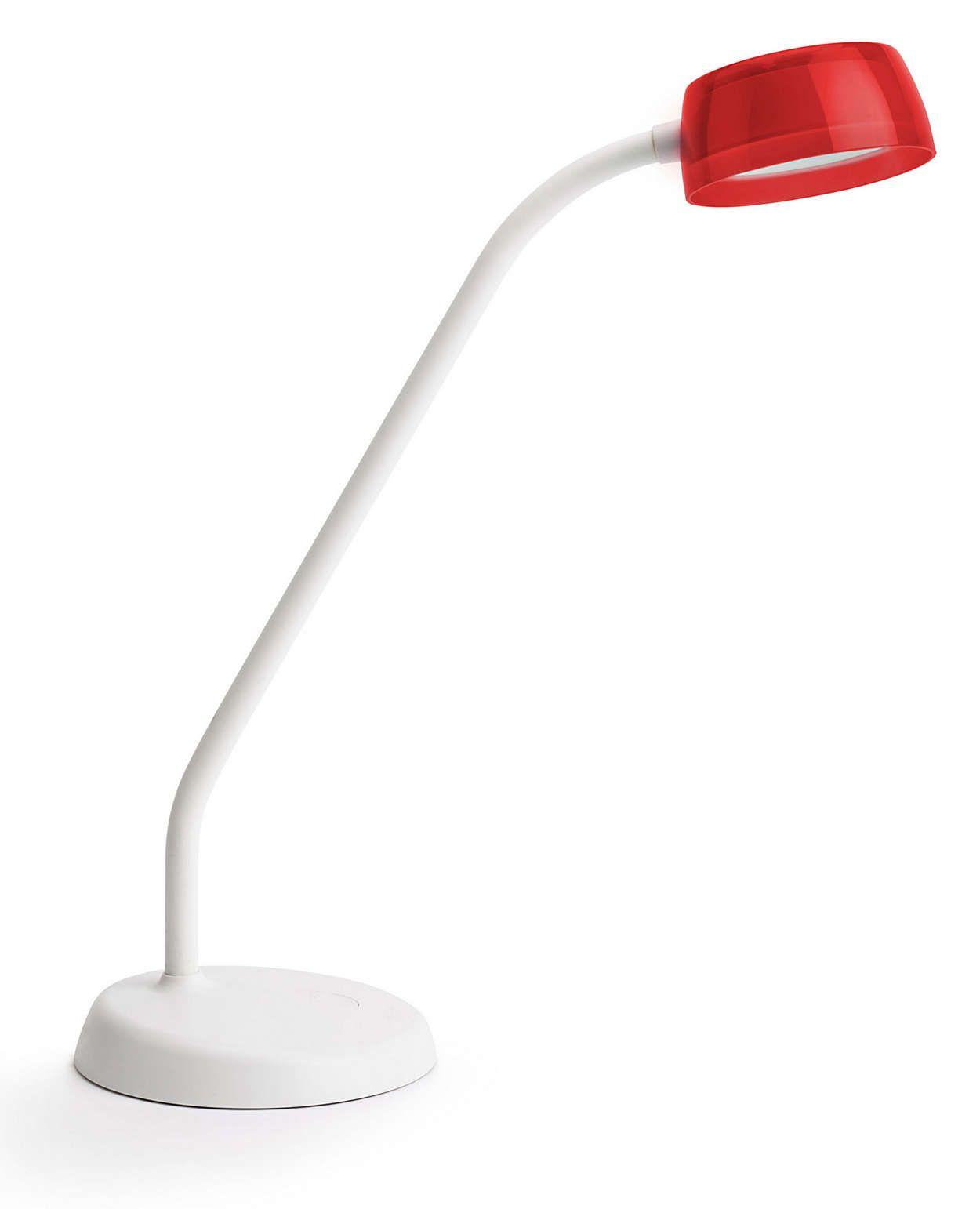Lampka biurkowa Philips JELLY table lamp red 1x3.6W 18V 72008/32/16