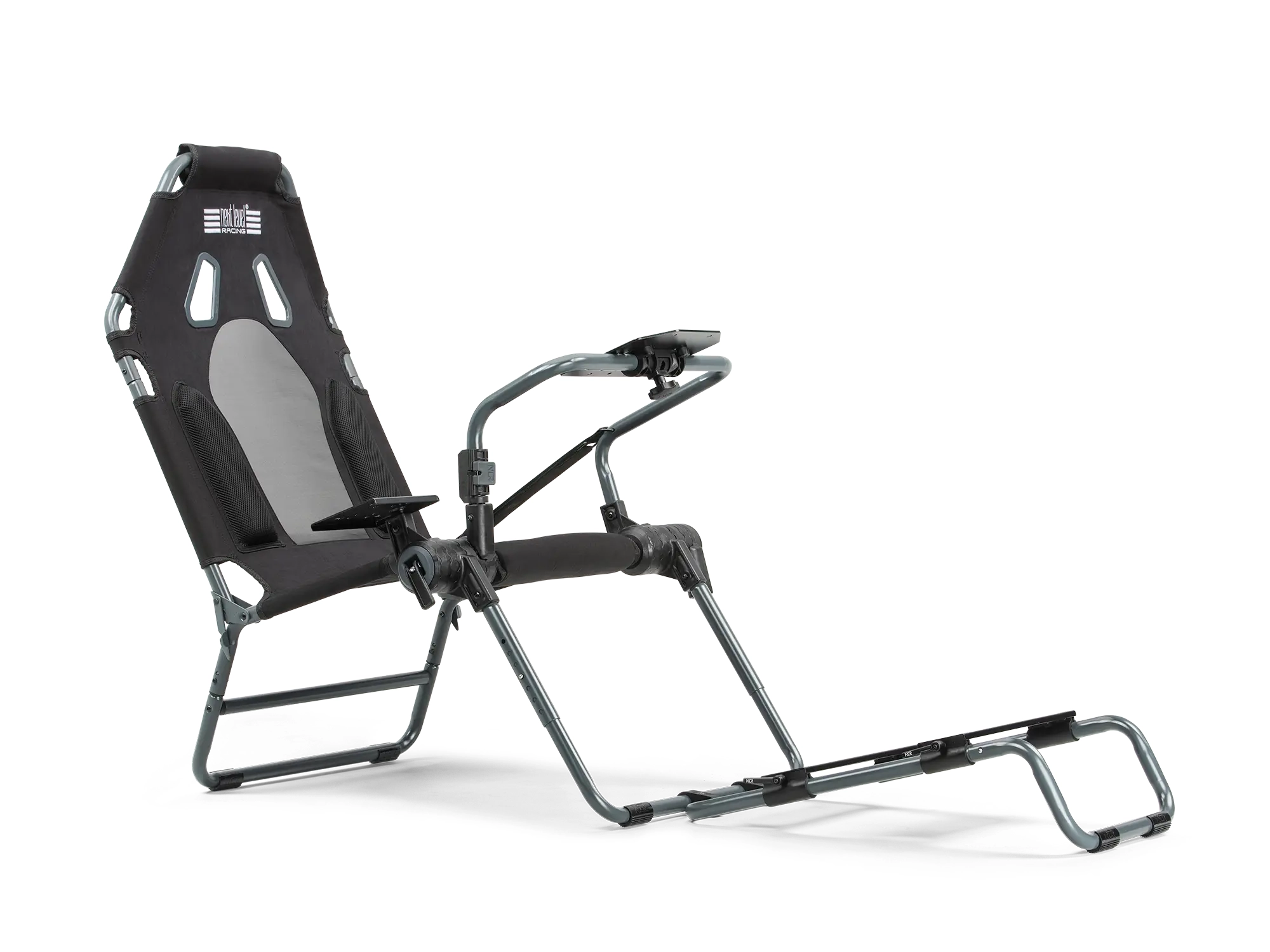 Fotel Next Level Racing NLR-S021GR GTLite Carbon Grey Edition Wyścigowy do 130kg Czarno-szary