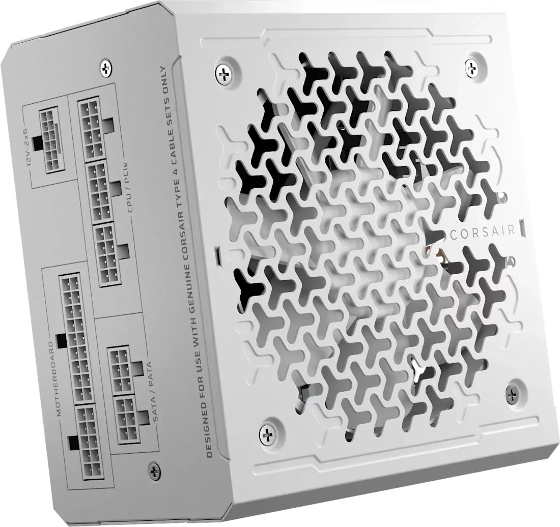 Zasilacz Corsair RM850e 2025 850W 80+ Gold Biały