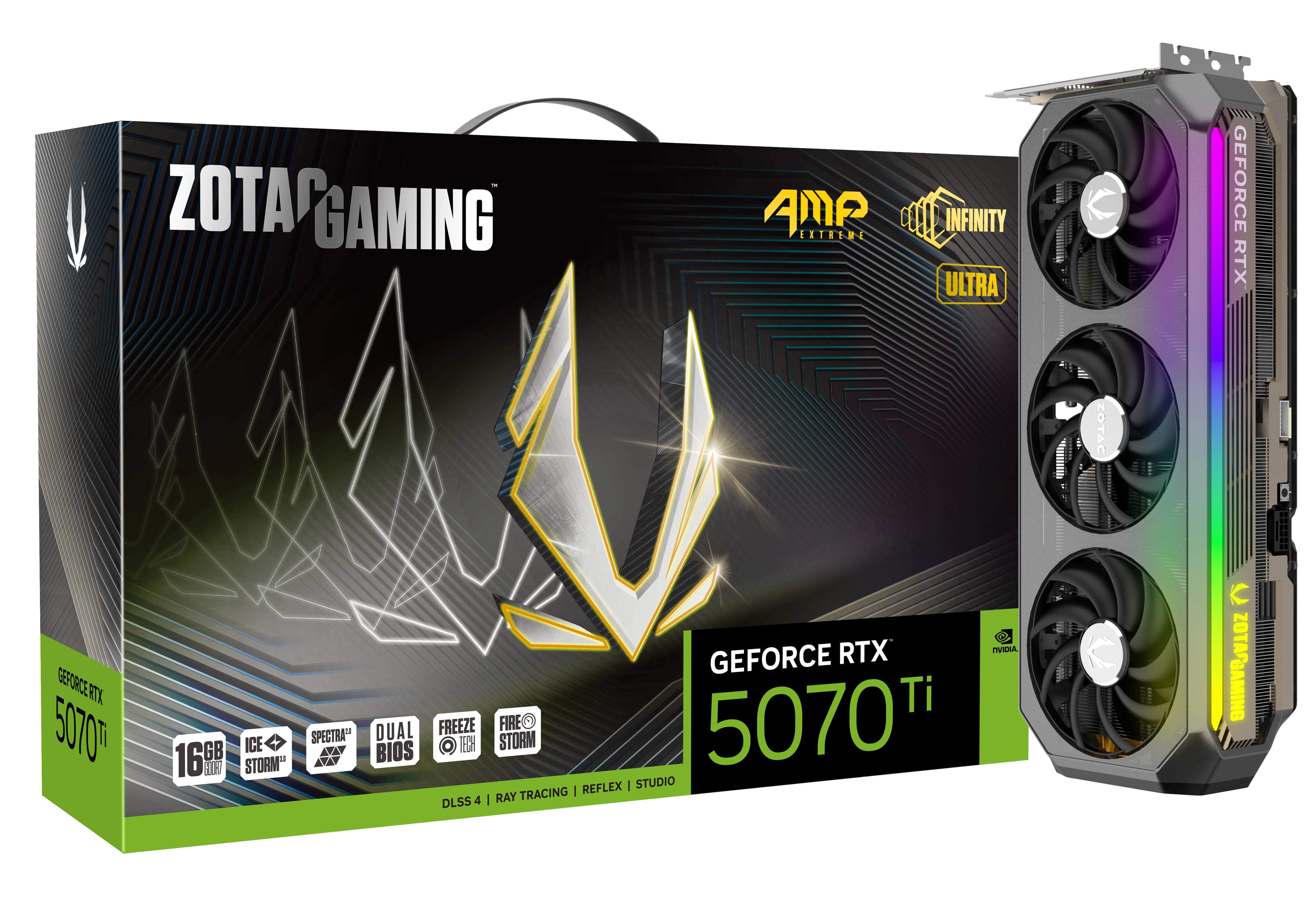 Karta graficzna Zotac Gaming GeForce RTX 5070 Ti AMP Extreme INFINITY ULTRA 16GB GDDR7 256bit DLSS 4