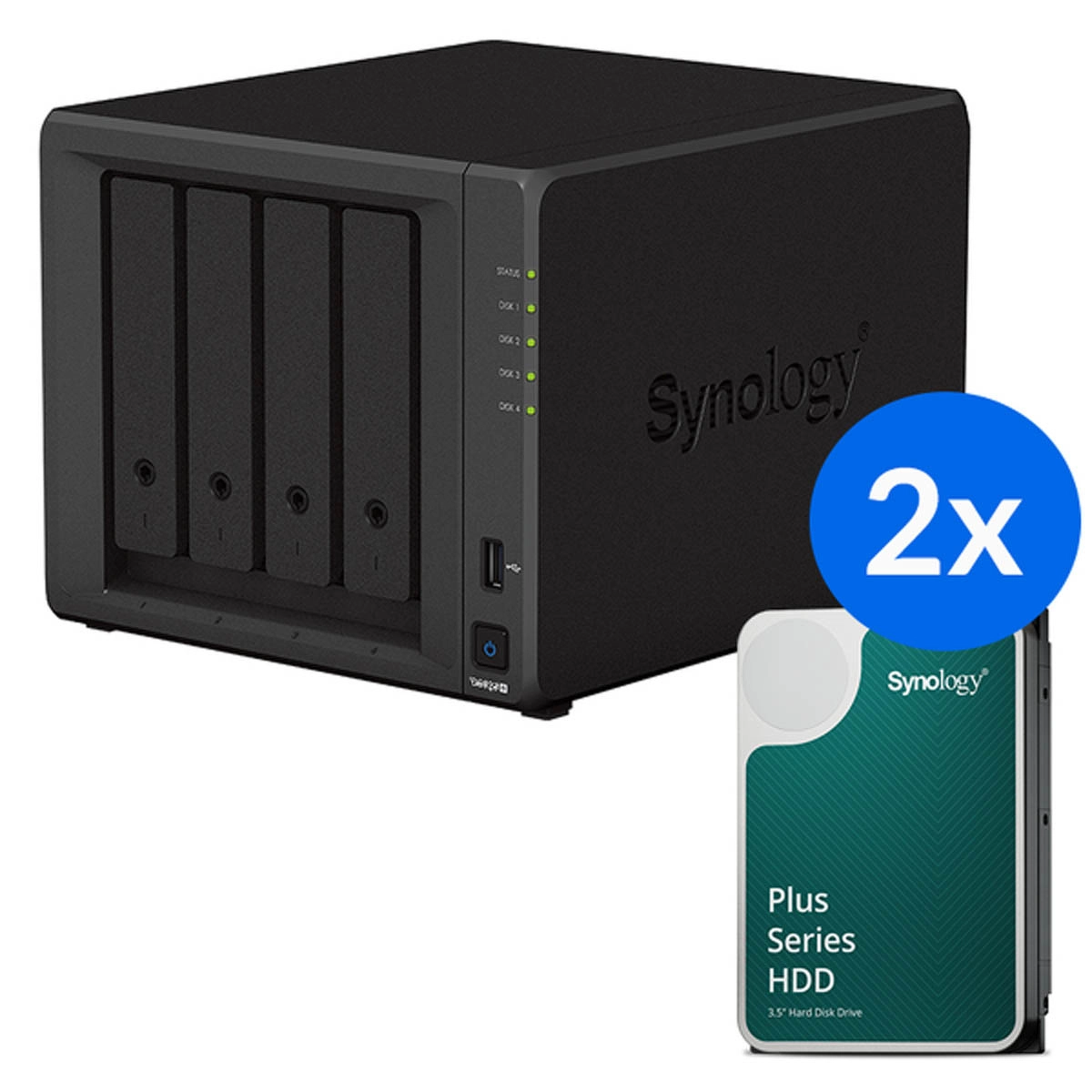 Dysk sieciowy Synology DS925+-12T-00-2 Czarny