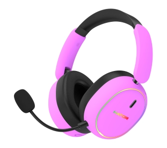 Słuchawki bezprzewodowe z mikrofonem Hator Phoenix 2 Wireless ESH42 ANC Nauszne Fioletowy