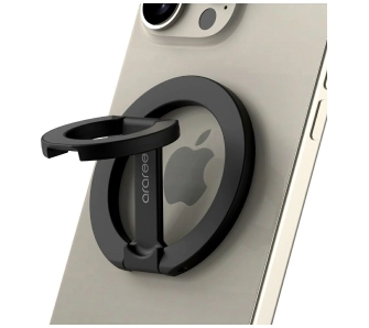 Ring do telefonu Araree A-Ring MagSafe GripTok Czarny