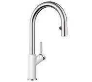 Blanco Carena-S Vario 521368 Biały Chrom/Wygląd silgranitu