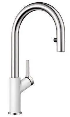 Blanco Carena-S Vario 521368 Biały Chrom/Wygląd silgranitu
