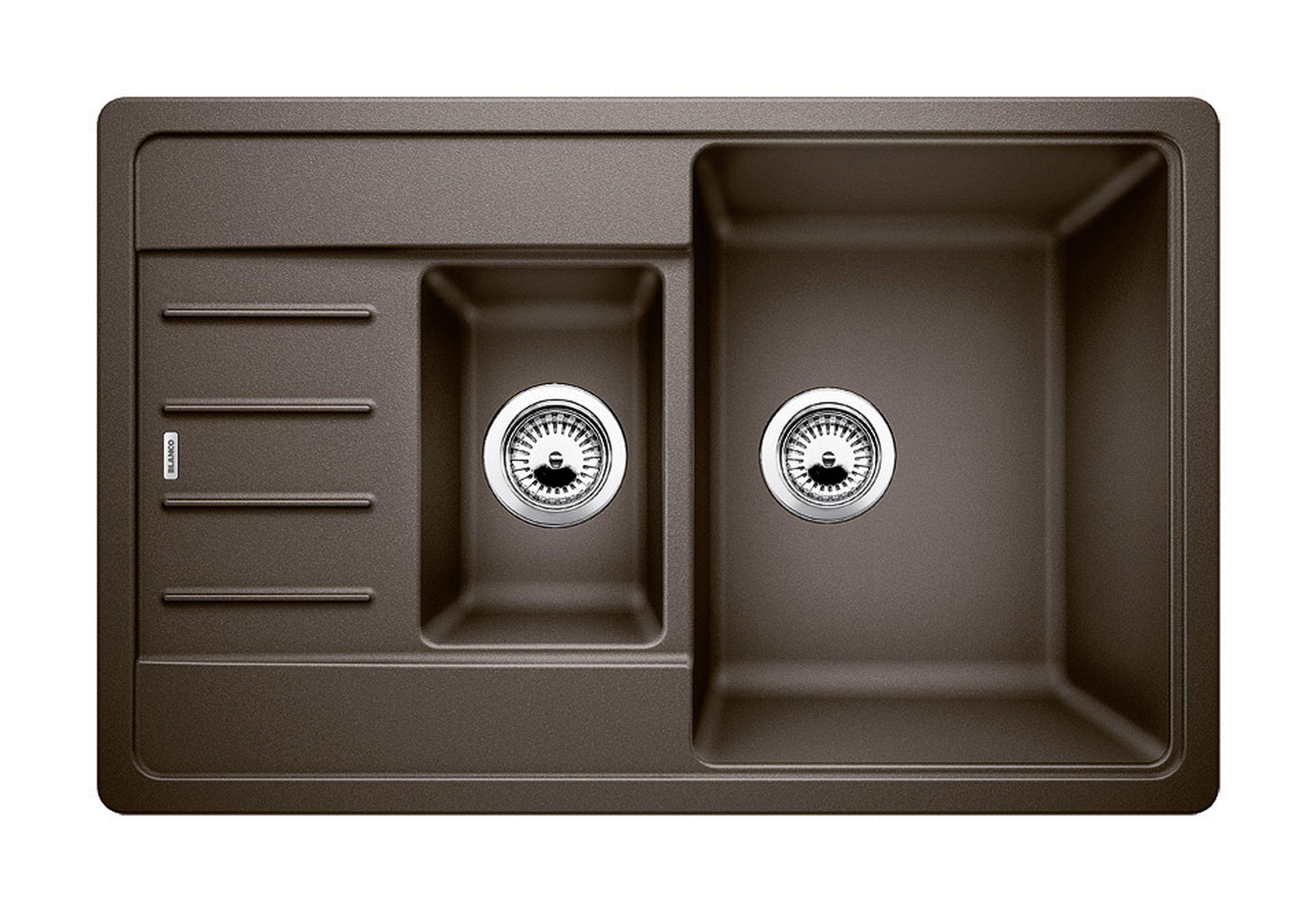 Zlewozmywak Blanco LEGRA 6 S Compact 521307 - kawowy - granitowy - wpuszczany w blat - ociekacz