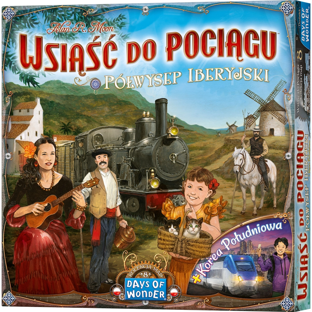 Rozszerzenie do gry Wsiąść do Pociągu Kolekcja Map 8 - Półwysep Iberyjski i Korea Południowa