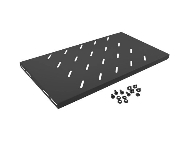 Półka Lanberg AK-1001-B do Szaf 19" 450mm Czarna