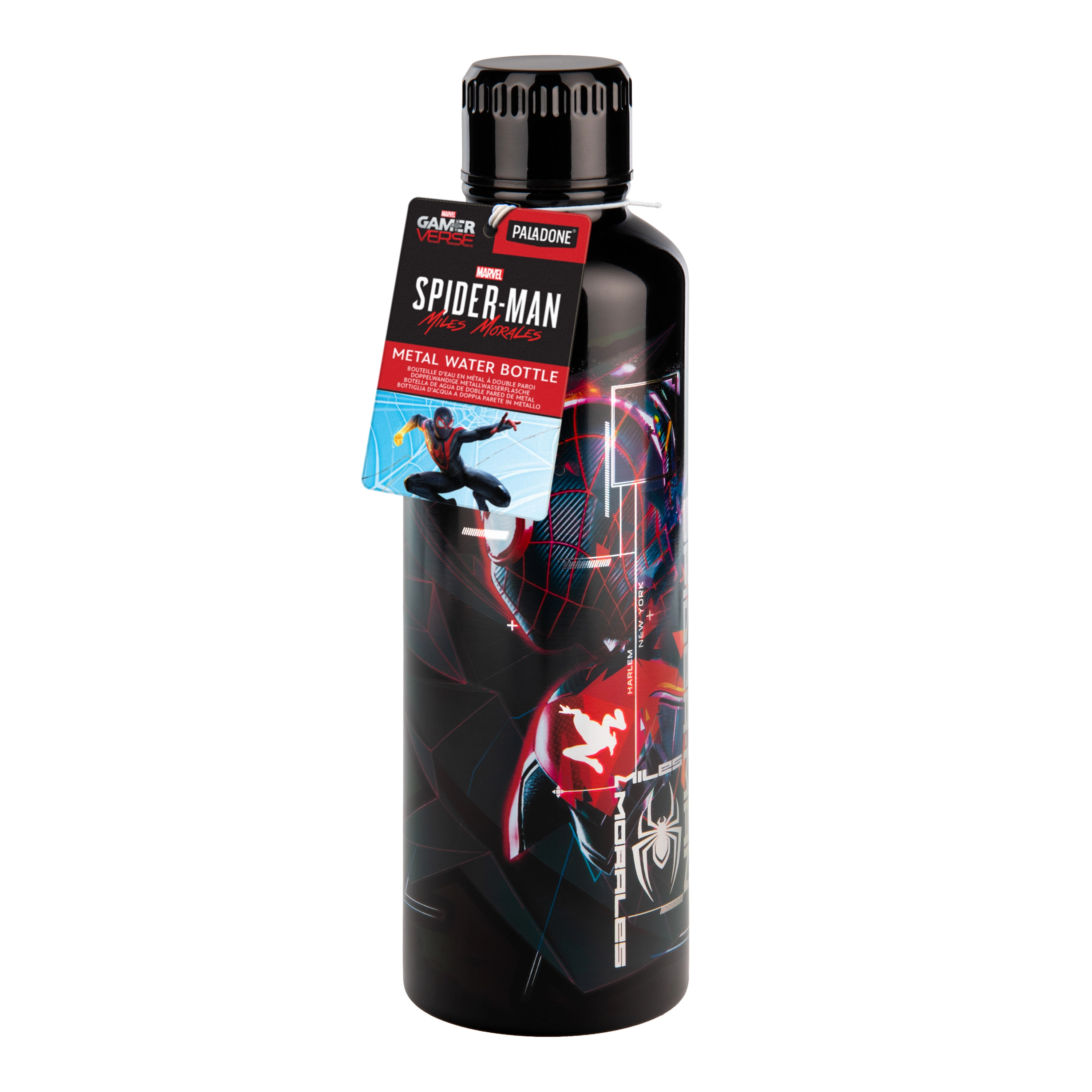 Butelka Paladone Metalowa Marvel Spider-man Miles Morales