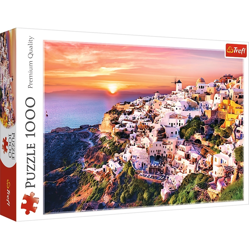 Puzzle Zachód słońca nad Santorini 1000 elementów