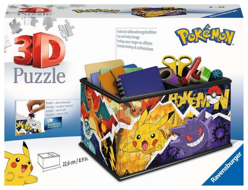 Puzzle 3D Szkatułka Pokemon 216 elementów