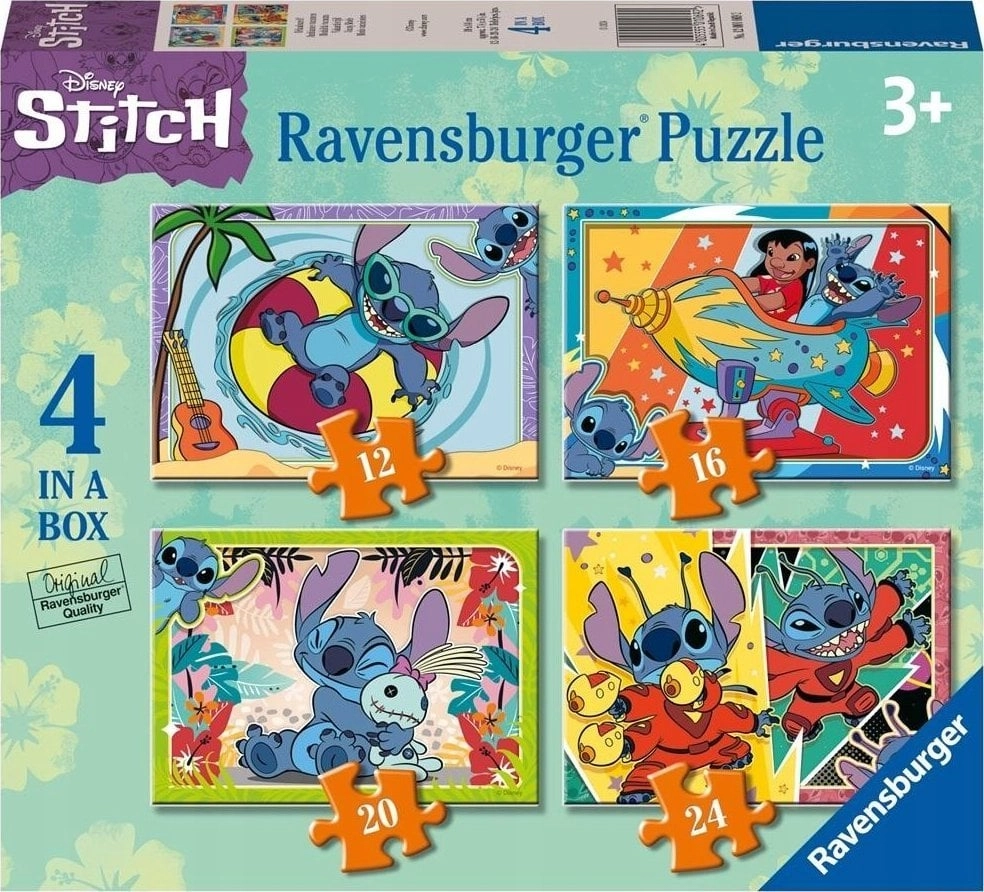 Puzzle 4w1 Disney Stitch 72 elementy