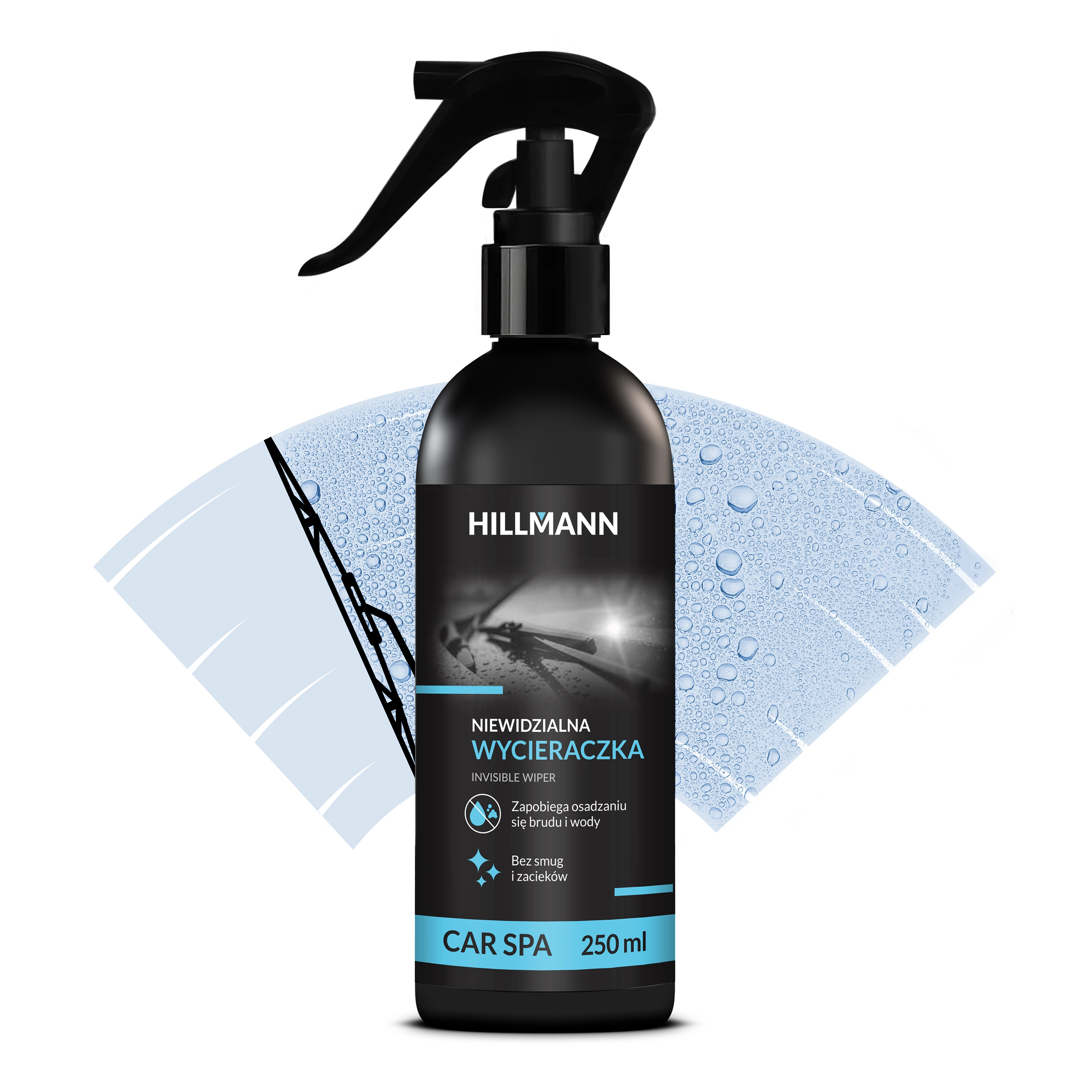 Płyn hydrofobowy HILLMANN Niewidzialna wycieraczka HASNW250 250 ml