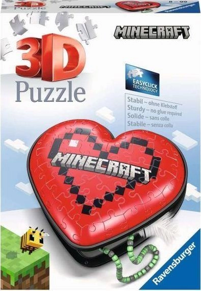 Puzzle 3D Serce Minecraft 54 elementy