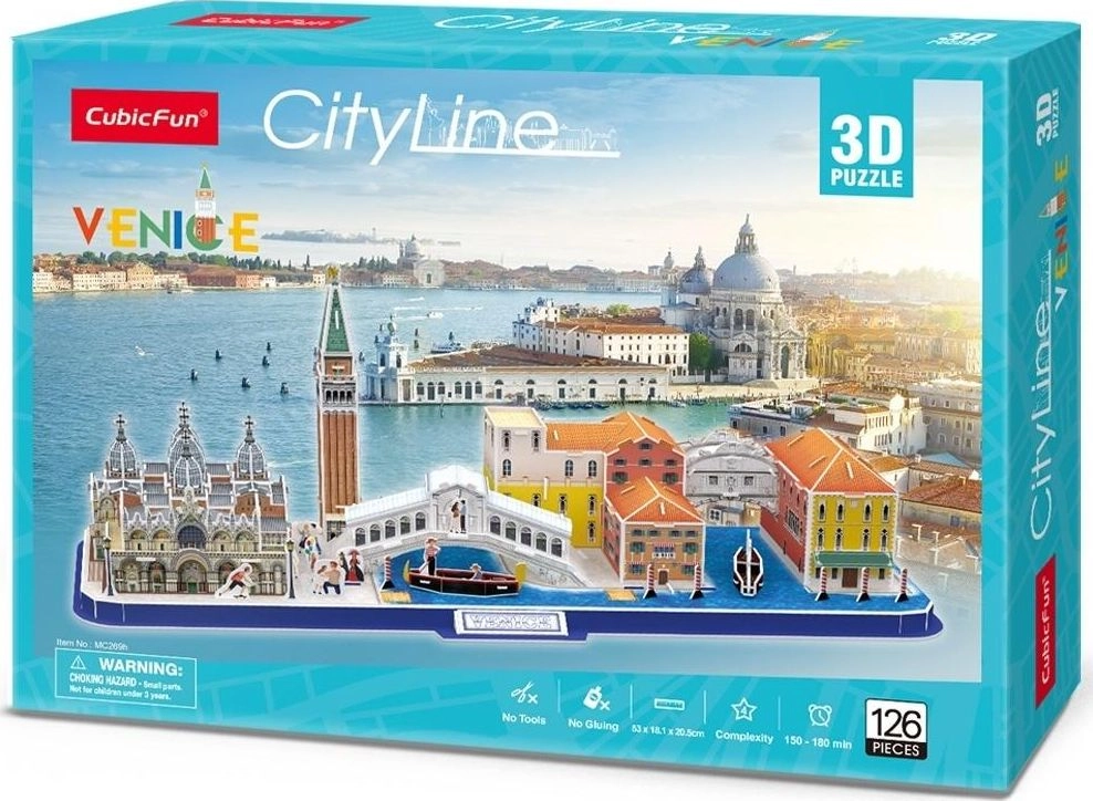 Puzzle 3D City Line Wenecja 126 elementów