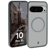 Bizon MatteO z MagSafe do Google Pixel 10 Pro XL Półprzezroczyste z szarą ramką