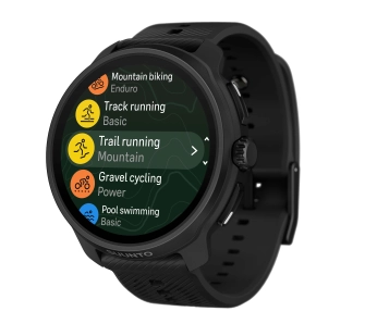 Zegarek sportowy Suunto Race 2 All Black 49mm GPS Czarny