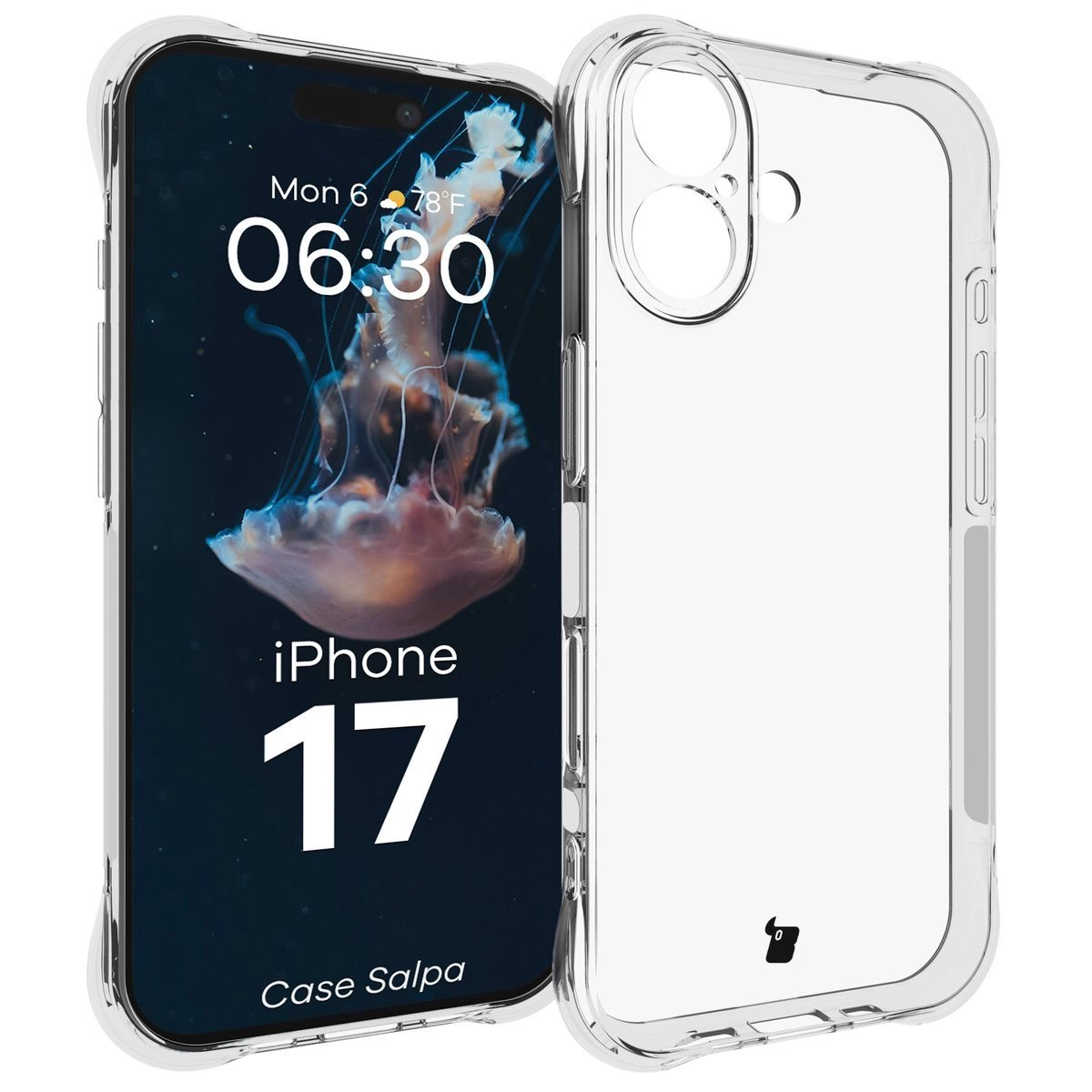 Etui Bizon Salpa do Apple iPhone 17 Przezroczysty
