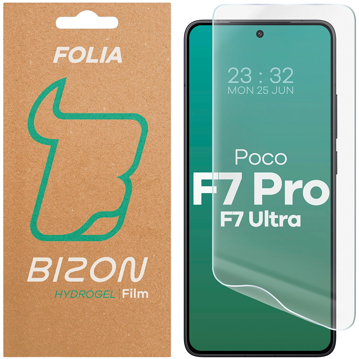 Folia hydrożelowa Bizon na ekran Hydrogel Front do Xiaomi Poco F7 Pro / F7 Ultra 1 sztuka
