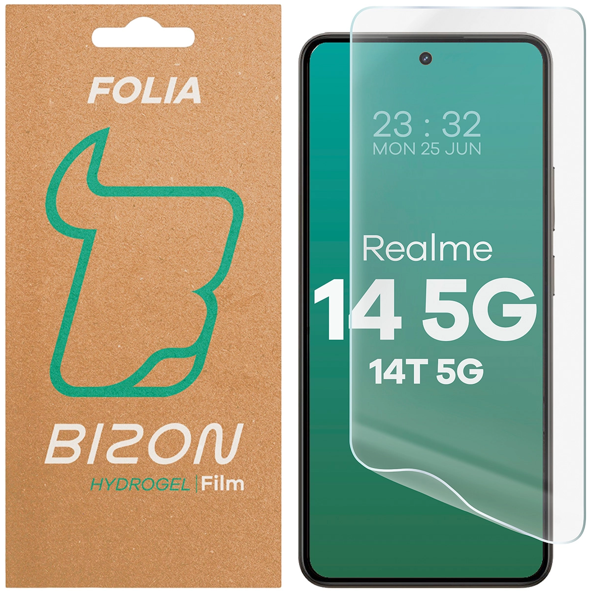 Folia hydrożelowa Bizon na ekran Hydrogel Front do Realme 14 5G/14T 5G 1 sztuka