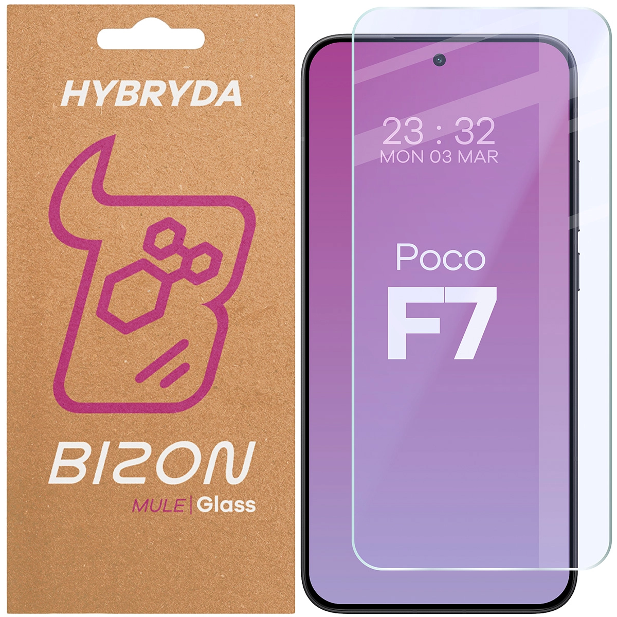 Szkło hybrydowe Bizon Elastyczne Mule do Xiaomi POCO F7