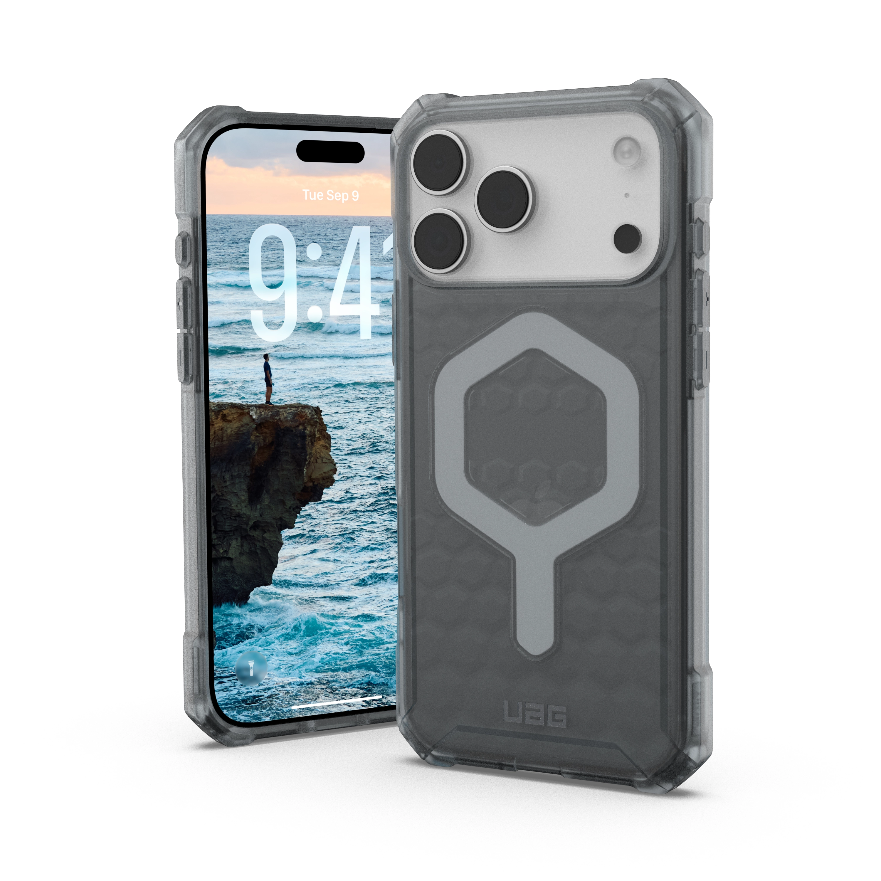 Etui UAG Essential Armor z MagSafe do iPhone 17 Pro Max Ash