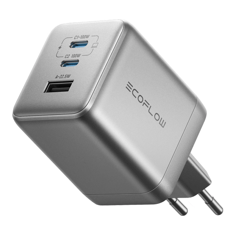 Ładowarka sieciowa EcoFlow RAPID Pro 100W, 2x USB-C, 1x USB-A, GaN