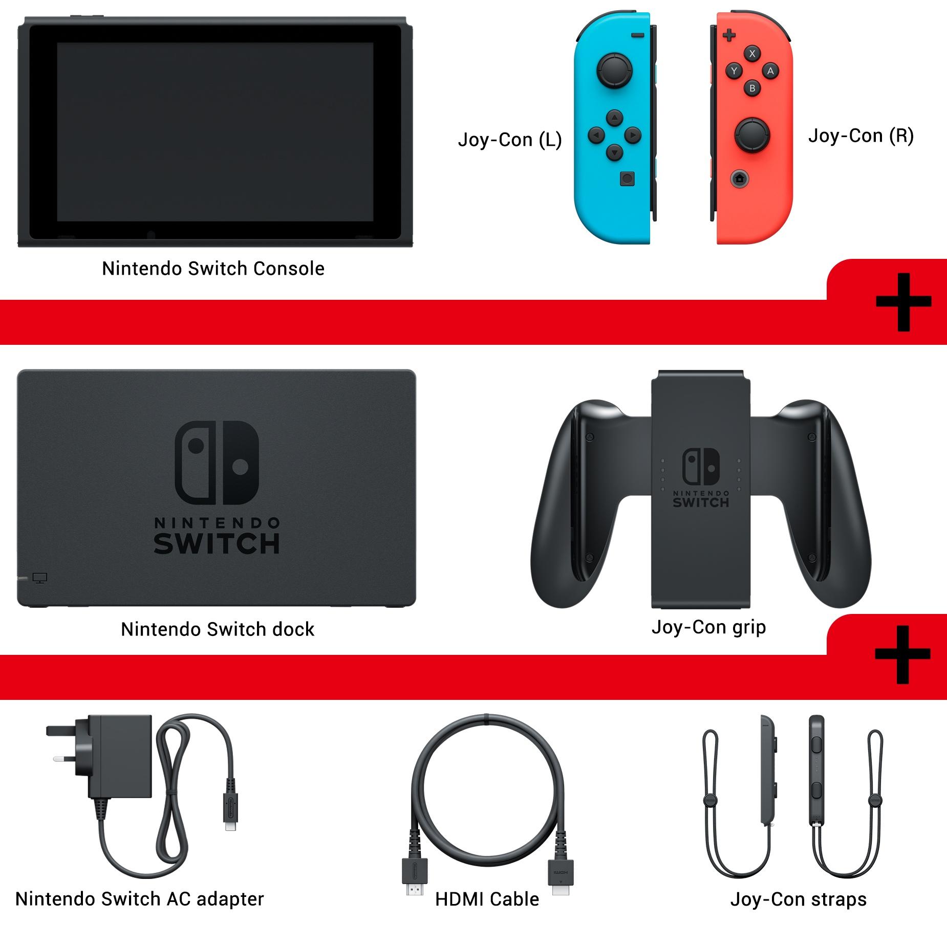 Konsola Nintendo Switch Joy-Con (czerwono-niebieski)