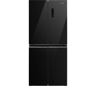 MPM SBS 434-SBF-17/D Pełny No Frost 180cm Czarne szkło