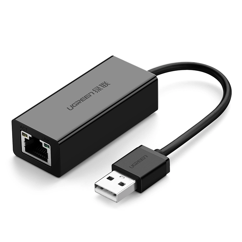 Adapter UGREEN CR110 USB do RJ45 Czarny